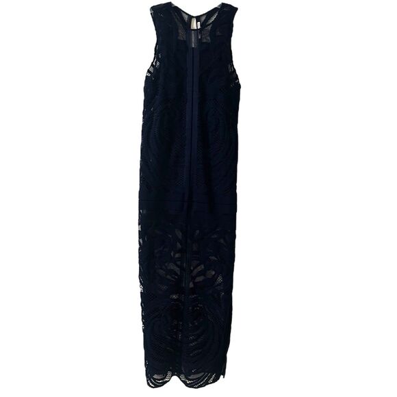 Finders Keepers Anthropologie Blue Lace Dress Party Beach Cruise Yatch Size L - Picture 1 of 4